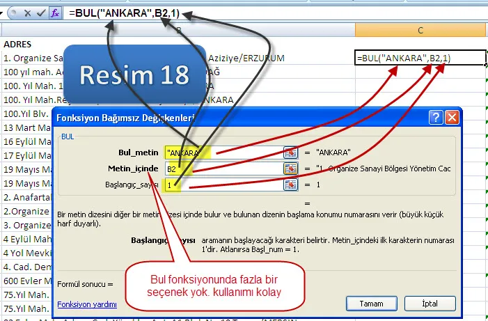 Excelde Eğer Formülü FOTO: Excelde Eğer Formülü