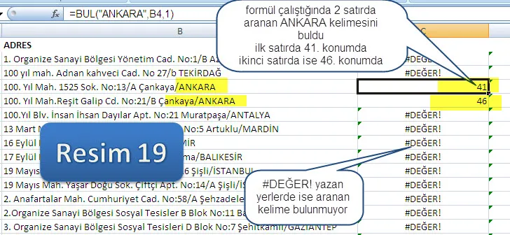 Excelde Eğer Formülü FOTO: Excelde Eğer Formülü