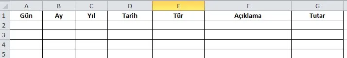 Gelir Gider Tablosu Excel FOTO: Gelir Gider Tablosu Excel
