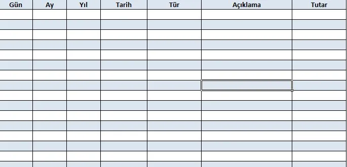 Gelir Gider Tablosu Excel FOTO: Gelir Gider Tablosu Excel