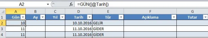 Gelir Gider Tablosu Excel FOTO: Gelir Gider Tablosu Excel