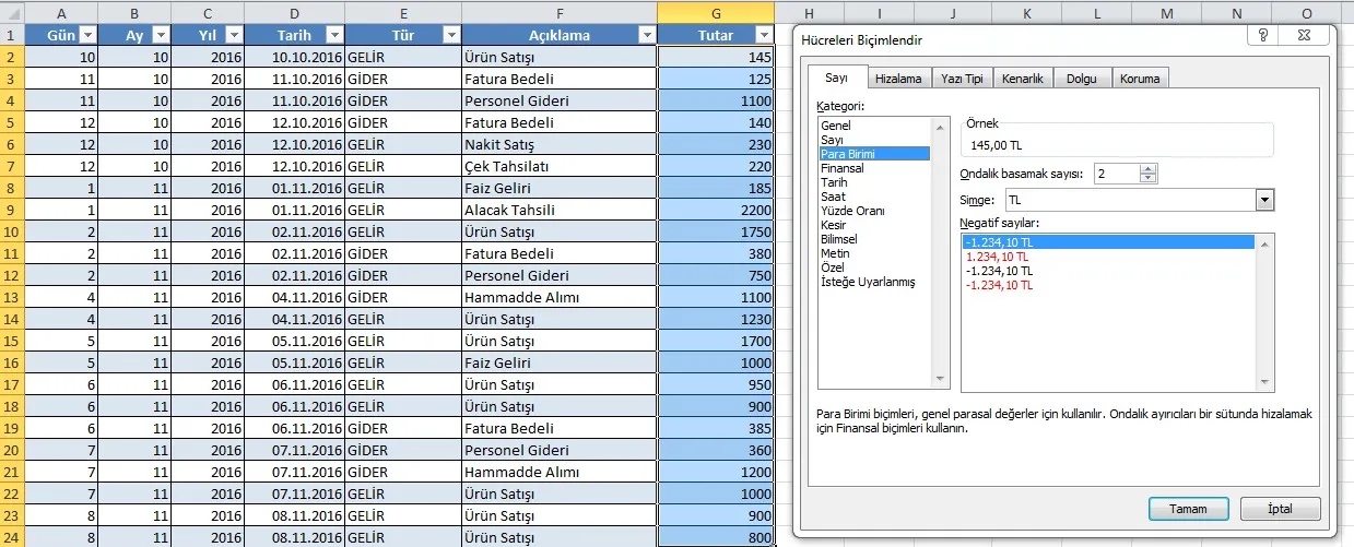 Gelir Gider Tablosu Excel FOTO: Gelir Gider Tablosu Excel