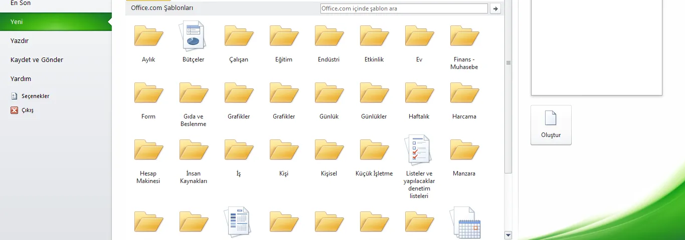 Excel Şablonları İndirme FOTO: Hazır Excel Şablonları