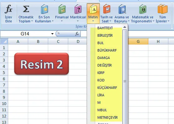 İleri Excel Formülleri FOTO: İleri Excel Formülleri