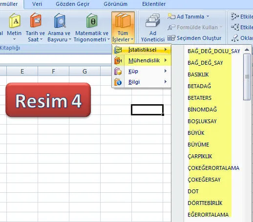 İleri Excel Formülleri FOTO: İleri Excel Formülleri