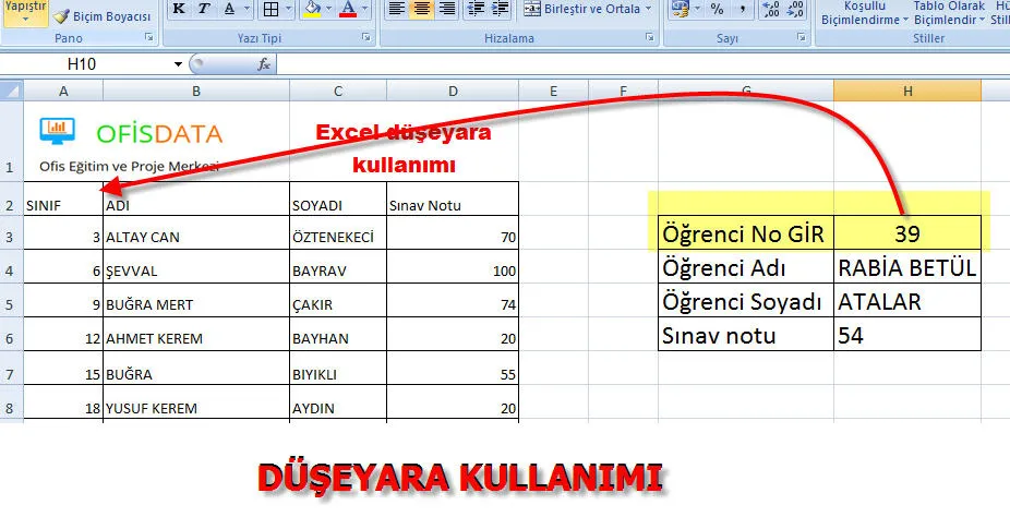 Microsoft Excel Kullanımı FOTO: Microsoft Excel Kullanımı