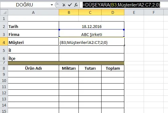 Proforma Fatura Örneği Excel FOTO: Proforma Fatura Örneği Excel