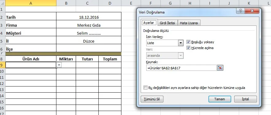 Proforma Fatura Örneği Excel FOTO: Proforma Fatura Örneği Excel