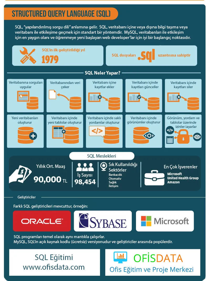 Resim: SQL Nedir, Nasıl Kullanılır? (İnfografik)