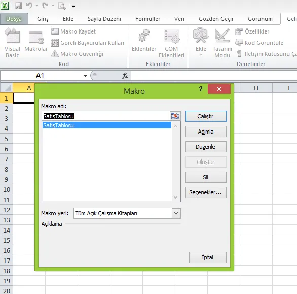Excel VBA Örnekleri FOTO: Excel VBA Örnekleri